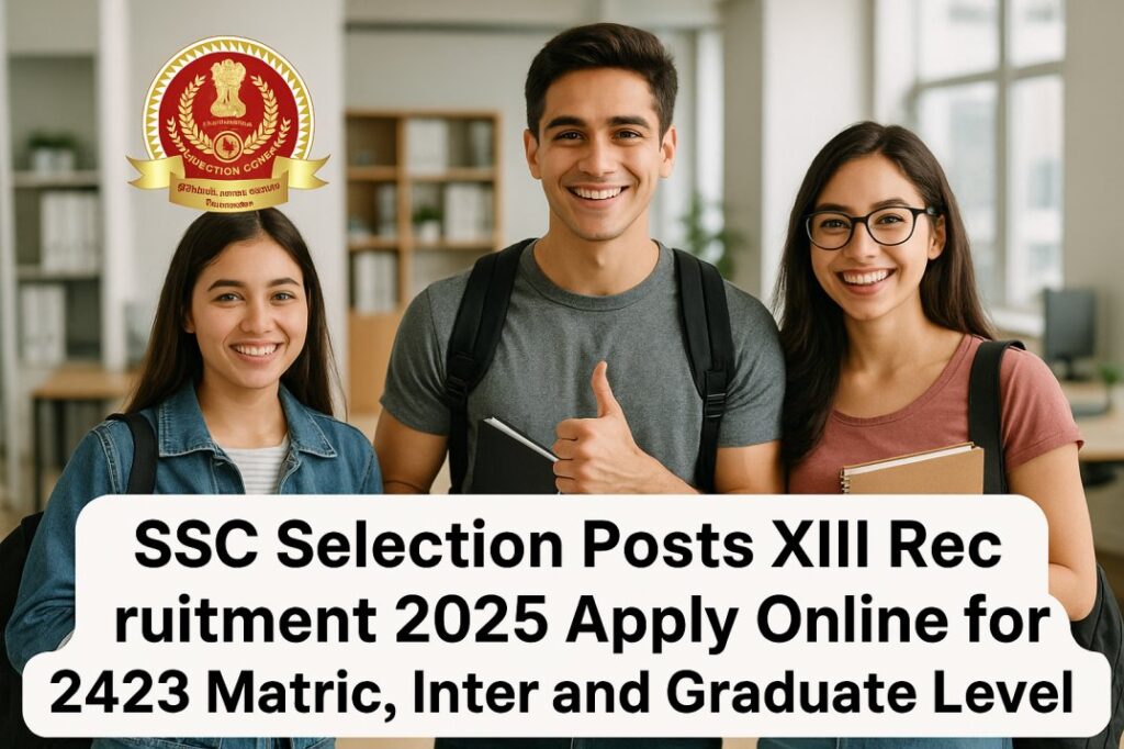 SSC-Selection-Posts-13th-XIII-Online-Form-2025-for-2423-Post